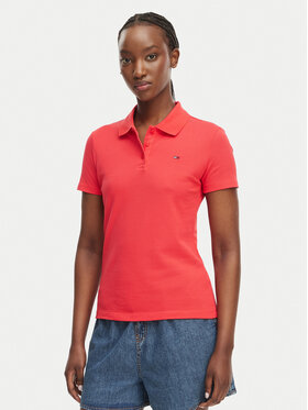 Tommy Jeans Tommy Jeans Polo Essential DW0DW20160 Rojo Slim Fit