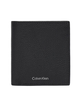 Calvin Klein Peňaženka Calvin Klein Foil Emboss Slim Billfold LV04D1064G Čierna