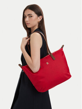 Tommy Hilfiger Torbica Tommy Hilfiger Popette Tote AW0AW17711 Crvena