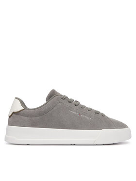 Tommy Hilfiger Sneakersy Tommy Hilfiger Th Court Core Suede FM0FM05716 Szary