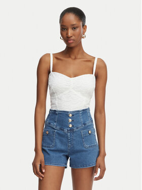 Guess Guess Топ W6GH47 W1880 Білий Classic Fit