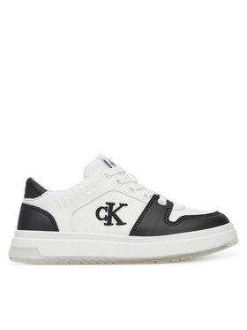 Calvin Klein Jeans Sneakersy Calvin Klein Jeans Low Cut Lace-Up Sneaker V3X9-82093-1697 M Bílá