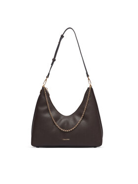 Calvin Klein Ročna torba Calvin Klein Emblem Hw Pebble Shoulder Bag LV04F3495G Bež