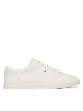 Tommy Hilfiger Kedai Tommy Hilfiger Th Low Profile Vulc Canvas FW0FW09102 Balta