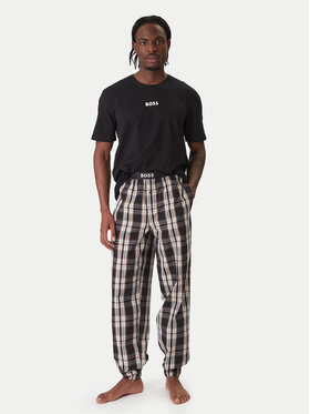 BOSS BOSS Pijama Easy Long 50535875 Negro Loose Fit
