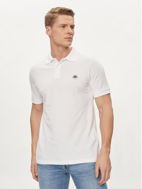 Save The Duck Save The Duck Поло Ovidio DR1213M-BATE18 Білий Regular Fit