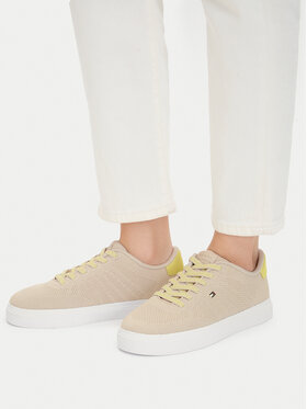 Tommy Hilfiger Sneakers Tommy Hilfiger Knit Cupsole FW0FW09289 Beige