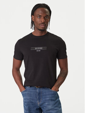 Guess Guess T-shirt M6RI17 J1314 Crna Slim Fit