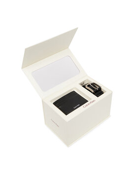 Calvin Klein Set cadou Calvin Klein Foil Emboss Cardholder + Belt LV04D0020G Negru