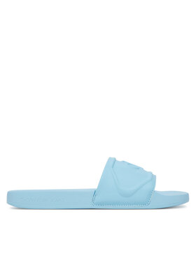 Calvin Klein Jeans Şlapi Calvin Klein Jeans Slide Pu Hf Mg YW0YW01879 Albastru celest