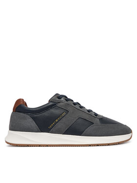Tommy Hilfiger Sneakersy Tommy Hilfiger Elevated Hilfiger Mix Runner FM0FM06084 Tmavomodrá