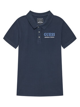 Guess Guess Поло L6GP01 K9WF4 Cиній Regular Fit