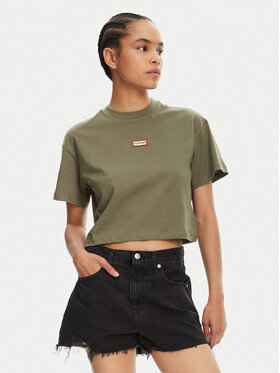 Hunter Hunter Футболка Abby HARW0059251 Хакі Boxy Fit