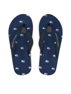 Tommy Hilfiger Klapki Tommy Hilfiger T3X8-34409-0058 Niebieski