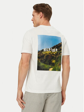 Tommy Hilfiger Tommy Hilfiger Camiseta Logo Graphic MW0MW42389 Blanco Regular Fit