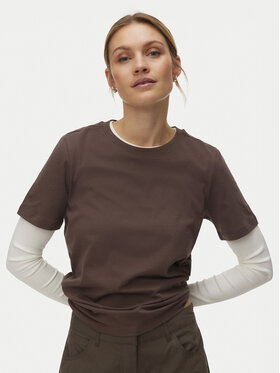 Vero Moda Vero Moda T-shirt Paulina 10316991 Marrone Regular Fit