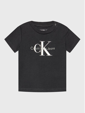 Calvin Klein Jeans Calvin Klein Jeans Marškinėliai Monogram IN0IN00001 Juoda Regular Fit