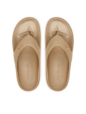 Tommy Hilfiger Zehentrenner Tommy Hilfiger Pearlized FW0FW09201 Beige