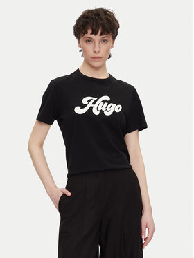 HUGO HUGO Футболка Damacia_4 50539101 Чорний Regular Fit
