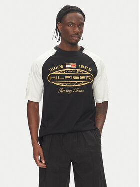 Tommy Hilfiger Tommy Hilfiger Póló F1 Movie MW0MW41389 Fekete Regular Fit