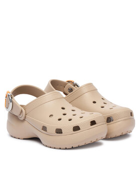 Crocs Papucs Crocs Classic Platform Buckle Clog 213230 Bézs