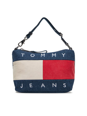 Tommy Jeans Kabelka Tommy Jeans Tjw Archive Denim Shoulder Bag AW0AW18213 Modrá
