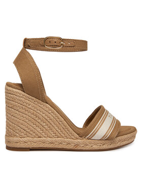 Tommy Hilfiger Espadrillas Tommy Hilfiger High Wedge Espad Webbing FW0FW09342 Beige