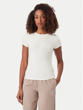 Guess Guess T-shirt V6YI24 K4787 Crema Slim Fit
