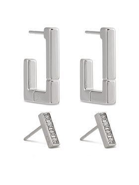 Calvin Klein Naušnice Calvin Klein 35000459 Stříbrná