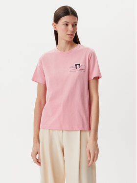 Gant Gant Majica Archive 4200277 Roza Regular Fit