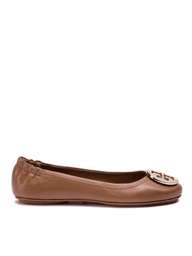 Tory Burch Bailarinas Tory Burch Minnie Travel Ballet With Metal Logo 50393 Marrón