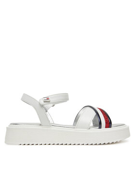 Tommy Hilfiger Сандали Tommy Hilfiger Sandal T4A2-33799-0273 Бял