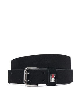 Tommy Jeans Remen Tommy Jeans Tjw Square 3.0 Suede AW0AW19300 Crna