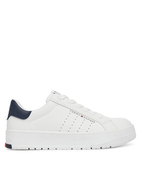 Tommy Hilfiger Sneakersy Tommy Hilfiger Low Cut Lace-Up Sneaker T3X9-33856-1355 S Biela