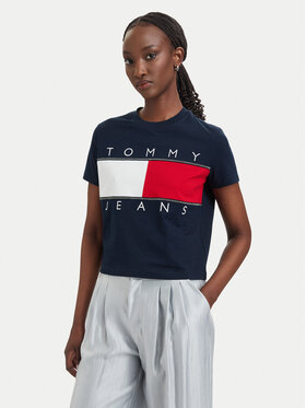 Tommy Jeans Tommy Jeans Camiseta Flag DW0DW22818 Azul marino Regular Fit