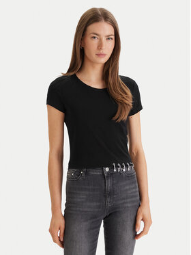 Guess Guess Футболка W6GP11 K2933 Чорний Regular Fit