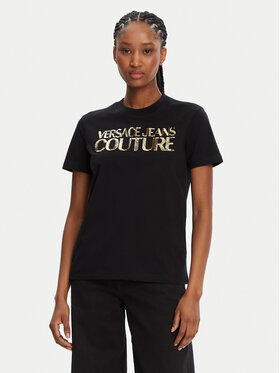 Versace Jeans Couture Versace Jeans Couture Футболка 78HAHE02 Чорний Regular Fit