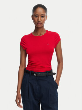 Tommy Jeans Tommy Jeans Camiseta Draped DW0DW22802 Rojo Slim Fit