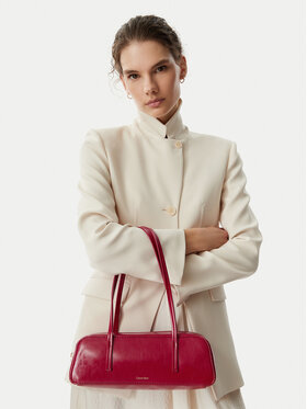 Calvin Klein Handtasche Calvin Klein Foil Logo Glossy Bauletto LV04F3638G Rot