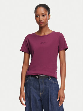 BOSS BOSS Camiseta C_Elove 50554696 Rojo oscuro Slim Fit