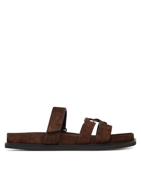 Tory Burch Шльопанці Tory Burch Ines Sport Slide 163481 Коричневий