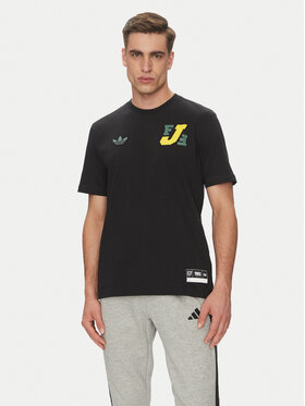adidas adidas Футболка Jamaica VRCT JE5331 Чорний Regular Fit