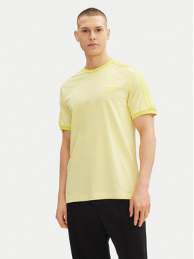 adidas adidas T-Shirt adicolor Classics 3-Stripes JN7021 Gelb Slim Fit