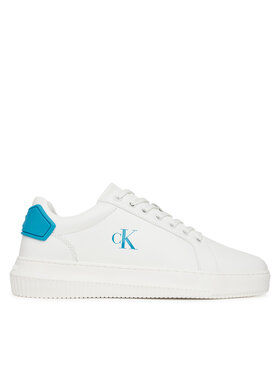 Calvin Klein Jeans Sneakersy Calvin Klein Jeans Chunky Cupsole Ru Patch Lth YM0YM01296 Biela