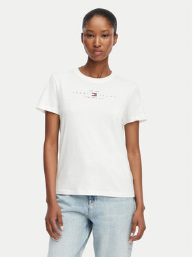 Tommy Jeans Tommy Jeans Camiseta Linear Ss Tee DW0DW22789 Crema Regular Fit