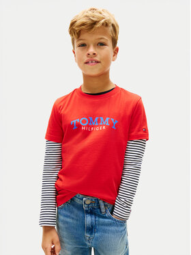 Tommy Hilfiger Tommy Hilfiger Camiseta KB0KB10263 Rojo Regular Fit