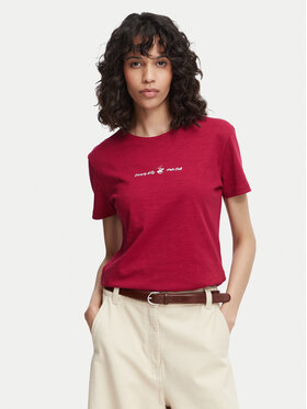 Beverly Hills Polo Club Beverly Hills Polo Club Camiseta P-SS26W-TS6510 Guinda/burdeos Regular Fit