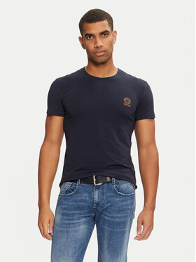 Versace Versace T-shirt AUU01005 1A1001 Blu scuro Regular Fit
