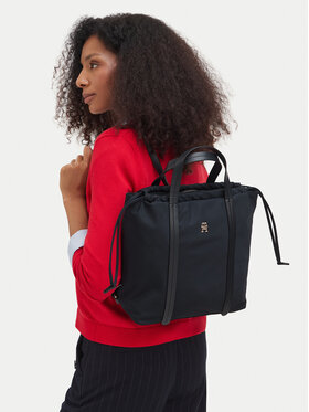 Tommy Hilfiger Zaino Tommy Hilfiger Th Soft Nylon Tote/Backpack AW0AW19029 Blu scuro