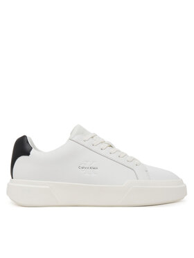 Calvin Klein Snīkeri Calvin Klein Chunky Cupsole Laceup Lth YM0YM01344 Balts